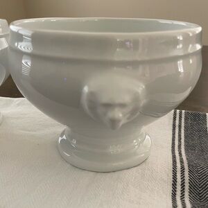 Apilco Lion's Head Porcelain Soup Bowl - Set of Two